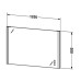 Duravit Xsquare Зеркало 120x3.3xh80см с LED подсветкой, подогревом, диммером. XS701400000