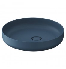 Duravit Vitrium Раковина накладная 46см., без отв., круглая, из DuroCast UltraResist, без перелива, цвет: синий матовый. 266146HB