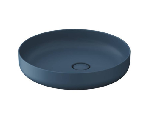 Duravit Vitrium Раковина накладная 46см., без отв., круглая, из DuroCast UltraResist, без перелива, цвет: синий матовый. 266146HB