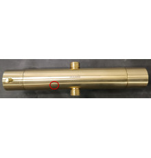 SaleAQM8006BG Душевая система с термостатом, Ø250, 1/1 режим, латунная лейка, цвет золото шлифованно SaleAQM8006BG_42927