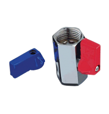 Шаровой кран TeRma 33802 1/2", вн-вн, ручка флажок