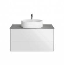 Тумба с раковиной Kerama Marazzi Plaza Modern 100 с двумя ящиками, белая