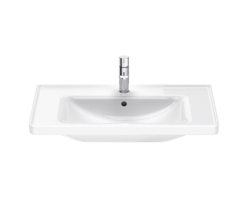 Duravit D-Neo Раковина 80х48см., накладная, с переливом, 1 отв., WonderGliss, цвет: белый. 23678000001