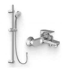 Душевой комплект Смеситель Cersanit Nature 63064 + Гарнитур Vibe 63067 хром