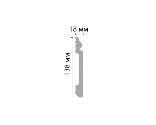 Плинтус напольный DECOMASTER D118ДМ (138*18*2000мм) Плинтус напольный DECOMASTER D118ДМ (138*18*2000мм)