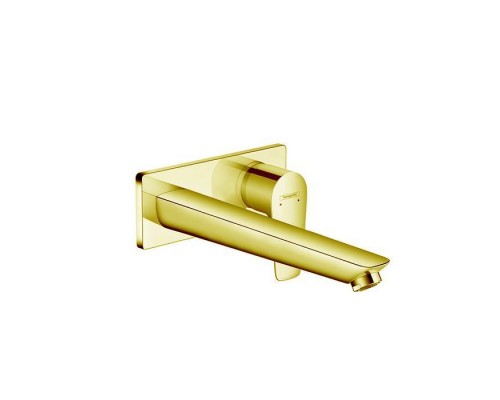 Hansgrohe Talis E Встраиваемый смеситель для раковины, излив 225мм, внешняя часть, цвет: золото. 71734990 Hansgrohe Talis E Встраиваемый смеситель для раковины, излив 225мм, внешняя часть, цвет: золото. 71734990
