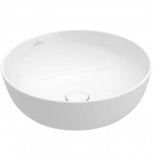 VilleroyBoch Artis Раковина 43х43х12.5см., накладная, без отв., без перелива, TitanCeram, цвет: альпийский белый. 41794301