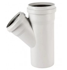 Тройник для бесшумной канализации Ostendorf SKEA 50/50*45°. 332200
