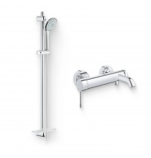 Душевой комплект Смеситель Grohe Essence New 33624001 + Гарнитур Euphoria 110 Massage 27226001