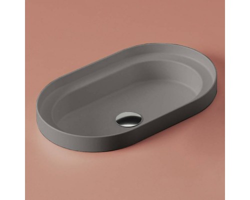 Artceram Fuori Scala Раковина 58х36 см, без отв., встраиваемая, без перелива, цвет: grigio oliva. TFL033 15 00