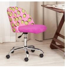 Компьютерное кресло TetChair Melody ткань botanica 06 kiwi, флок фиолетовый 138