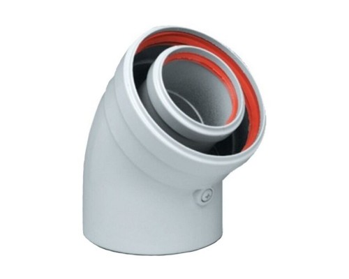 Уголок 45° Protherm DN 60/100 мм для газоотвода, алюминий. 3003200384