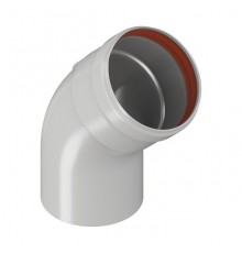 Отвод Krats ⌀80 угол 45° M/F (мама/папа). W8-45