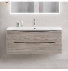 Тумба с раковиной BelBagno Acqua 120 подвесная, pino scania, белая глянцевая раковина