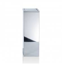 Decor Walther DW 1013 Корзина для бумаги 20x20x60см, с крышкой, напольная, цвет: сталь полированная. 0611370
