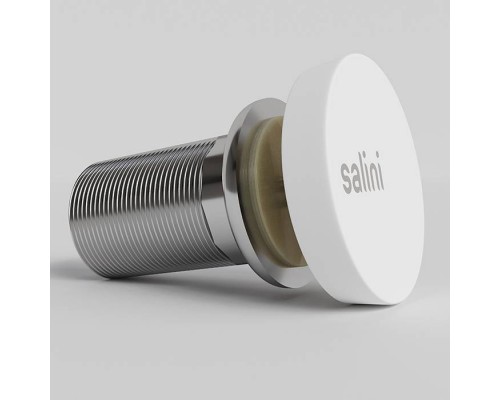 Salini D504 Донный клапан для раковины UpDown, S-Sense, цвет: белый глянцевый. 16222WG Salini D504 Донный клапан для раковины UpDown, S-Sense, цвет: белый глянцевый. 16222WG