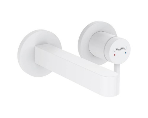 Hansgrohe Finoris Смеситель для раковины, встраиваемый, излив: 16.8см., внешняя часть, цвет: белый матовый. 76051700 Hansgrohe Finoris Смеситель для раковины, встраиваемый, излив: 16.8см., внешняя часть, цвет: белый матовый. 76051700