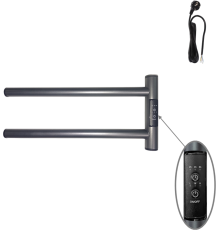 Полотенцесушитель электрический Маргроид Cook Cook-1840-1049-7024R 19х40.5 R, графитовый серый