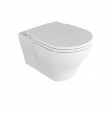 Azzurra XL Унитаз подвесной 61x43x36 см, с креплением, с сиденьем, Easy clean, петли хром, цвет: Bianco lucido. XLVKSPE00000BI/(XL100/SOSK),  XL1800bi/cr