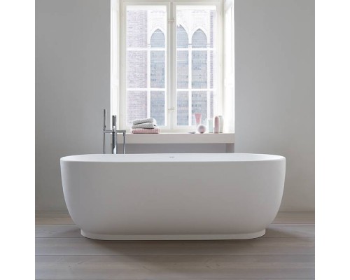 Duravit Luv Ванна отдельностоящая из минерального литья 180x85см, цвет белый, с ножками и слив-переливом., цвет: белый. 700434000000000 Duravit Luv Ванна отдельностоящая из минерального литья 180x85см, цвет белый, с ножками и слив-переливом., цвет: белый. 700434000000000
