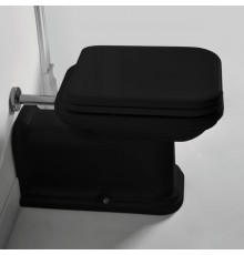 Kerasan Waldorf Унитаз 65х37см., напольный, пристенный, Prolungato, цвет: черный матовый. 411631