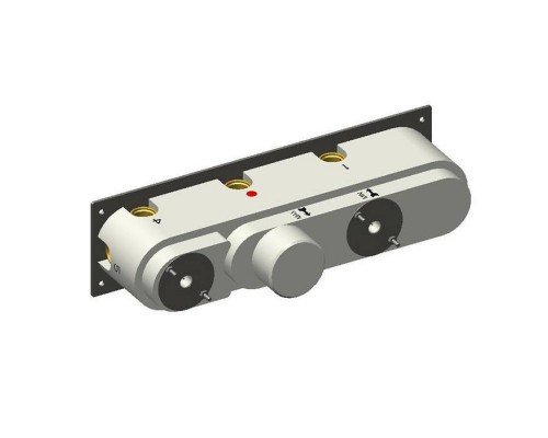 Carimali Встраиваемая часть прогрессивного смесителя c держателем для душа на 4 выхода, цвет: хром