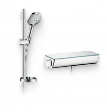 Душевой комплект Термостат Hansgrohe Ecostat Select 13161000 для душа + Гарнитур Raindance Select S 120 3iet 26630000