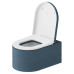 Duravit Millio Унитаз подвесной, 37х57см.,  декор Pattern, крепление в компл., цвет: синий матовый. 250609FB