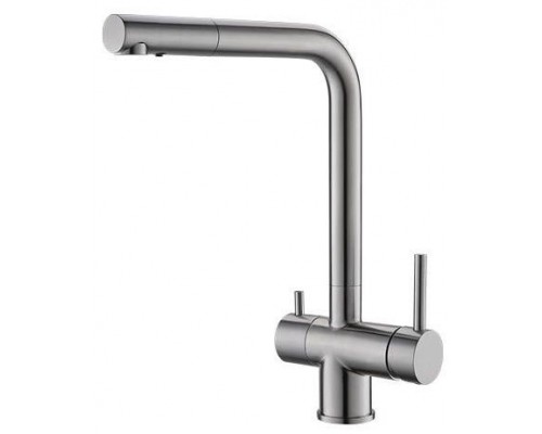 Alv 1139805 Aquila Смеситель для кухни 276 мм, под питьевую воду, нерж. сталь, Г излив 1139805