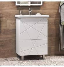 Тумба с раковиной Vigo Geometry 50 белая