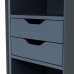 M50ACHX0406GM Шкаф-пенал подвесной 40 см, универсальный, графит матовый