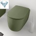 Kerasan Nolita Унитаз безободковый подвесной 55х35 см, Tornado, с креплениями WB9N, цвет: Verde. 531511
