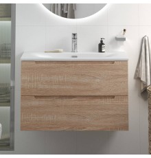 Тумба с раковиной BelBagno Etna 90 rovere bianco, раковина BB-8099-90