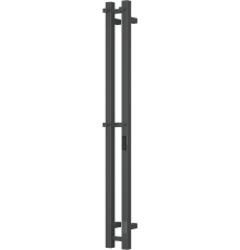 Полотенцесушитель электрический Bauedge Stella Square R 8х120, черный матовый