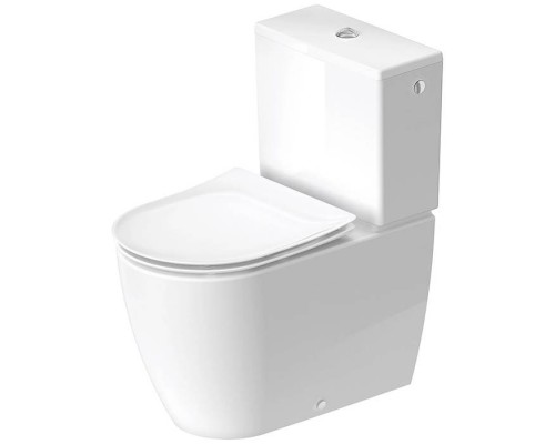 Duravit Soleil by Starck Унитаз-моноблок 37х66см., безободковый, слив универсальный, Weiszlig; Hochglanz, HyG, цвет: белый. 2011090000