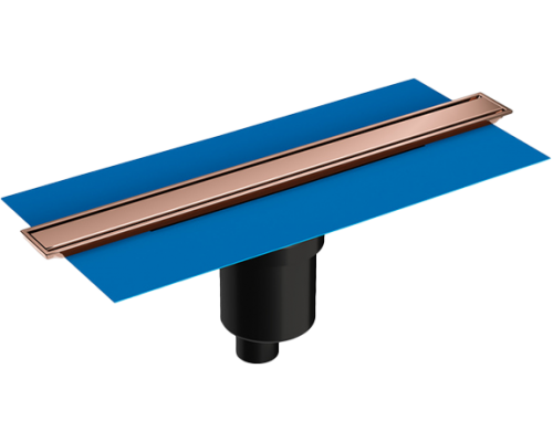 Душевой трап (лоток) VitrA Eco-Flow DK100 40 см, вертикальный сифон, медь