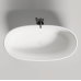 Salini Luce Ванна отдельностоящая 150х75х58cм., донный клапан UpDown, сифон, слив-перелив, мат-л: S-stone, цвет: матовый белый. 100122M