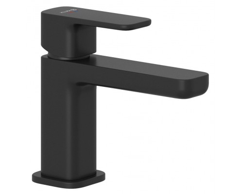 Kludi 42 290 3975 Renon Смеситель для раковины 85 мм, гладкий, 5 л/мин, черный мат 422903975