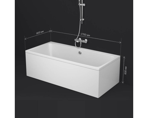 W84A-170-080W-A Ванна акриловая 170х80
