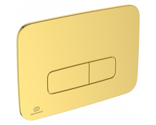 IS R0459A2 Oleas™ M3 Панель смыва, 2 объёма, механическая, 241х165х8,5 мм, золото шлифованное R0459A2