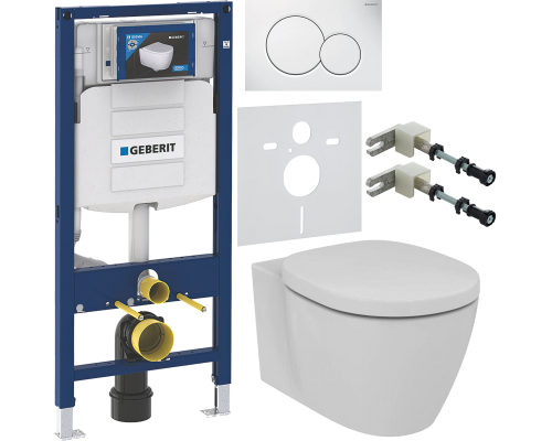 Комплект Унитаз подвесной Ideal Standard Connect AquaBlade E047901 + Крышка + Инсталляция Geberit Duofix UP 320 111.300.00.5 + Кнопка Sigma 01 115.770.11.5 белая + Крепления 111.815.00.1 к стене + Звукоизоляция Комплект Унитаз подвесной Ideal Standard Connect AquaBlade E047901 + Крышка + Инсталляция Geberit Duofix UP 320 111.300.00.5 + Кнопка Sigma 01 115.770.11.5 белая + Крепления 111.815.00.1 к стене + Звукоизоляция