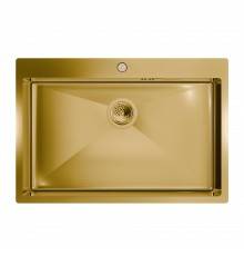 Мойка кухонная Floracio Steel F.7551.GD матовое золото
