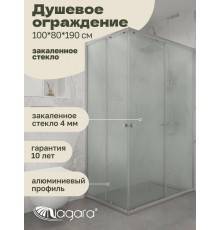 Душевая перегородка Niagara Eco NG-1018-14QMT (100x80x190 см)