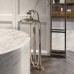 Gessi Venti20 Смеситель для ванны напольный, двухвентильный, с ручным душем и шлангом 1500 мм., внешняя часть, цвет: Brass PVD. 65128#710