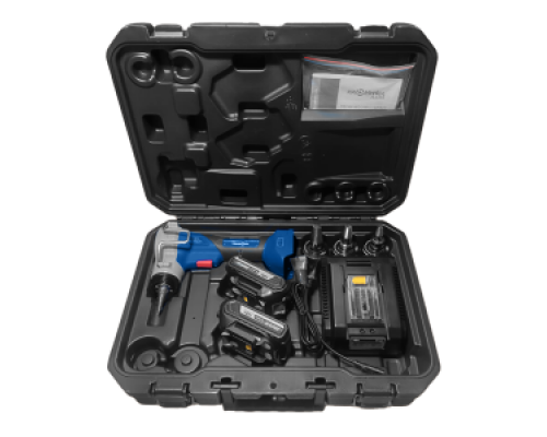 Инструменты для труб и фитингов Инструмент аккумуляторный для расширения PEX-a, в комплекте: кейс - 1 шт; АКБ 18V, 4,0Ah, Li-ion - 2 шт; ЗУ - 1 шт;  головки - 3 шт (16/20/25 мм) KW.AS122