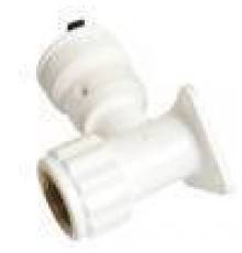 Фитинги push Водорозетка ВР Vision, 16x1/2 (56 мм), с черной заглушкой BP04 1/2 HE 2SK-1604BP