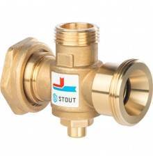 STOUT SVM-0050 Термостатический смесительный клапан G 1)41/2M-G 1)41/2F-G 1)4M   60°С (SVM-0050-326006)