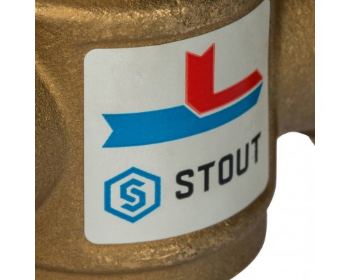 STOUT SVM-0050 Термостатический смесительный клапан G 1)41/2M-G 1)41/2F-G 1)4M 60°С (SVM-0050-326006) STOUT SVM-0050 Термостатический смесительный клапан G 1)41/2M-G 1)41/2F-G 1)4M 60°С (SVM-0050-326006)