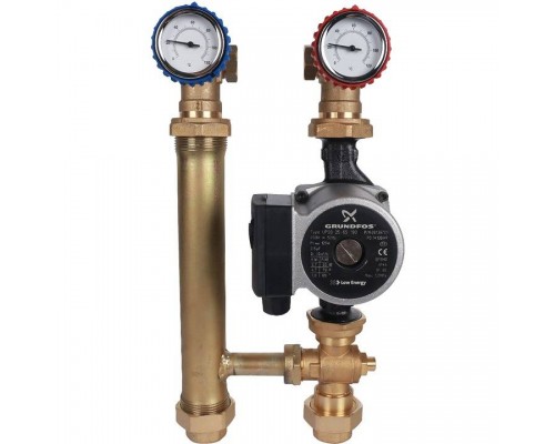 Насосная группа для твердотопливных котлов с насосом Grundfos UPSO 25-65 в теплоизоляции STOUT Насосная группа для твердотопливных котлов с насосом Grundfos UPSO 25-65 в теплоизоляции STOUT