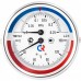 Термоманометр РОСМА 80 мм 120 градусов 1/2 длина клапана 46 мм давление 0.6 MPa радиальное присоединение ТМТБ-31Р.1 (00000002329)